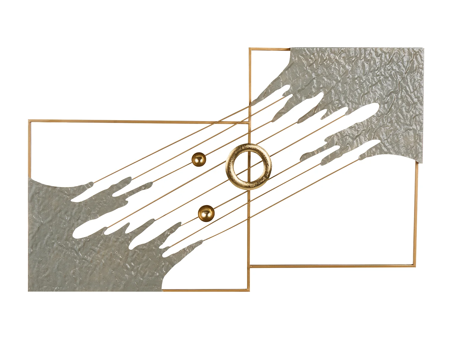 Décoration murale SKERRIES Métal 45 cm Gris