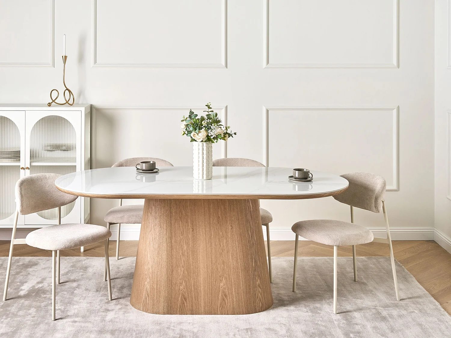 Table de repas LOCKHART Frêne clair 180 cm 90 cm