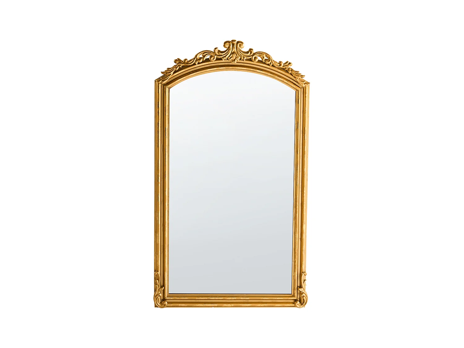 Miroir GORGES 55 cm 96 cm Métal Doré