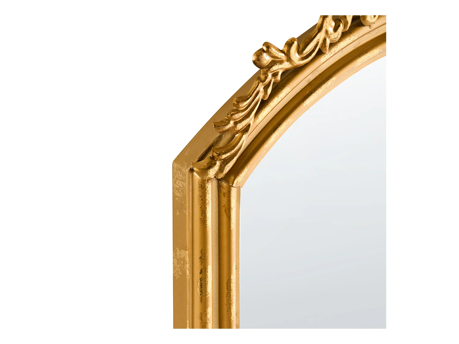 Miroir GORGES 55 cm 96 cm Métal Doré