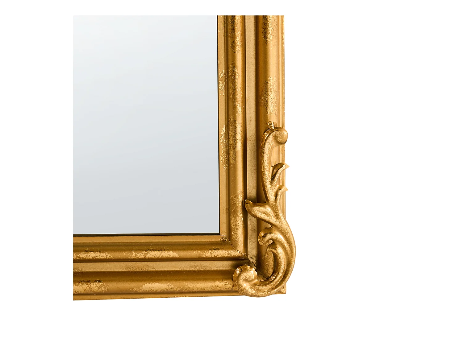 Miroir GORGES 55 cm 96 cm Métal Doré