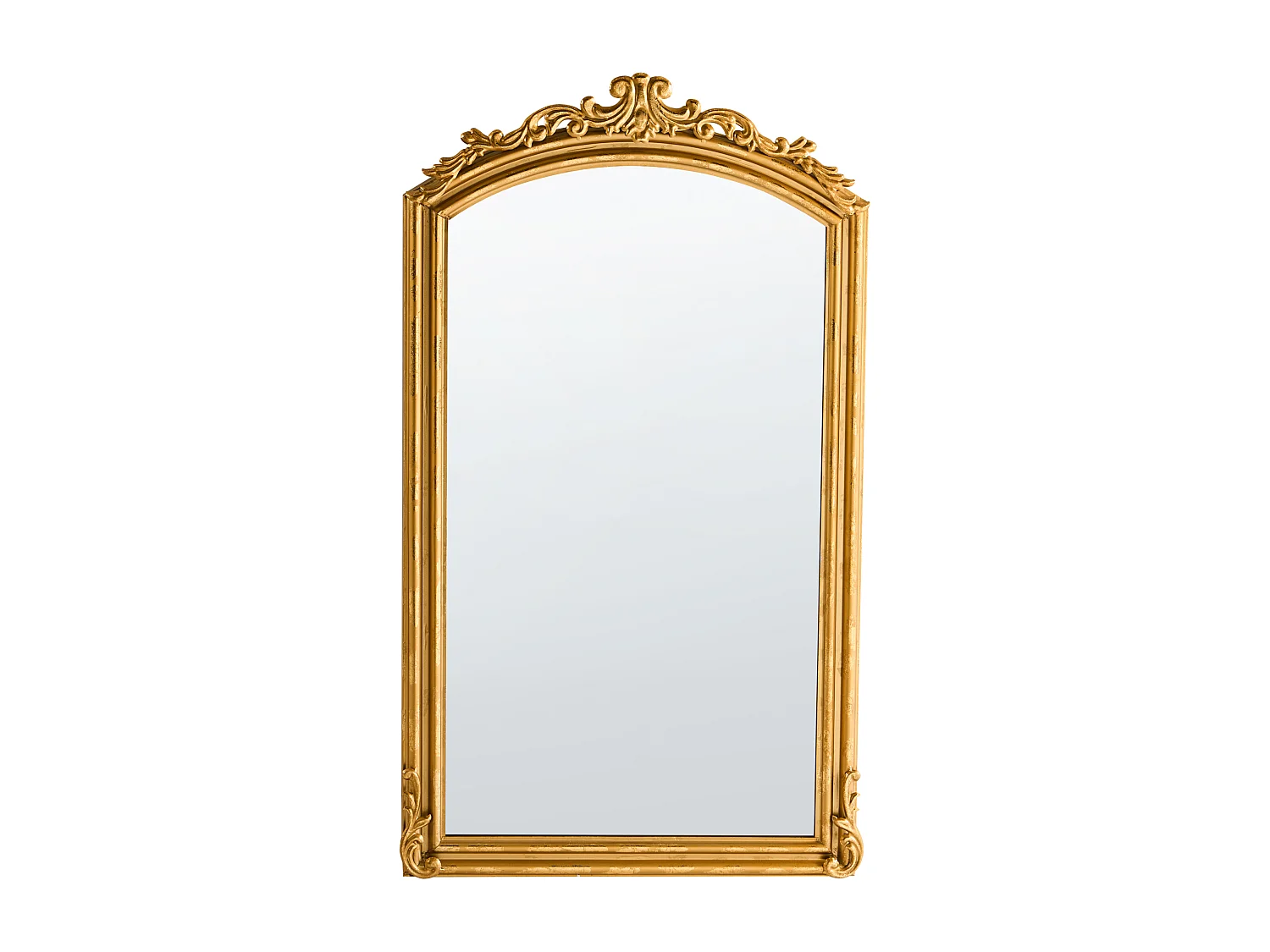 Miroir GORGES 55 cm 96 cm Métal Doré