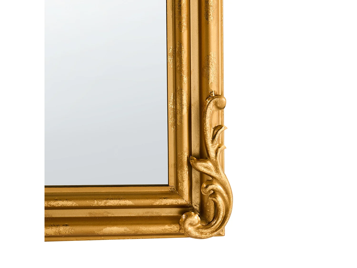 Miroir GORGES 55 cm 96 cm Métal Doré