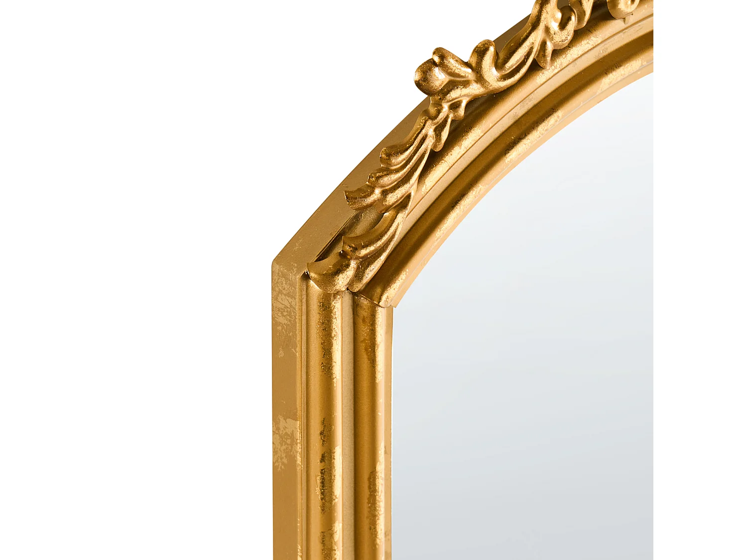 Miroir GORGES 55 cm 96 cm Métal Doré