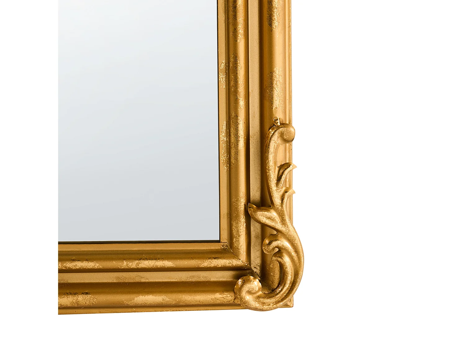 Miroir GORGES 55 cm 96 cm Métal Doré