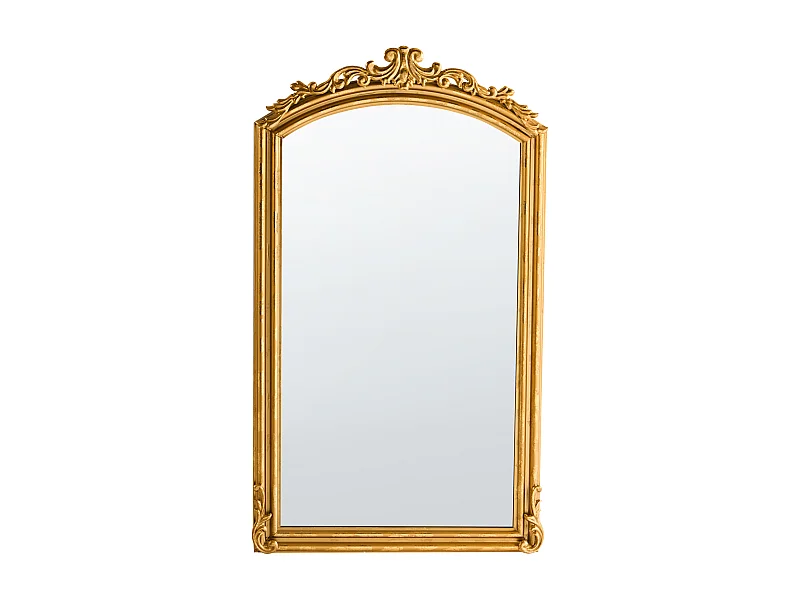 Miroir GORGES 55 cm 96 cm Métal Doré