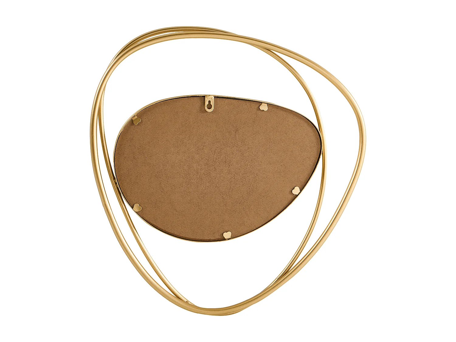 Miroir COURCY 50 cm 54 cm Métal Doré