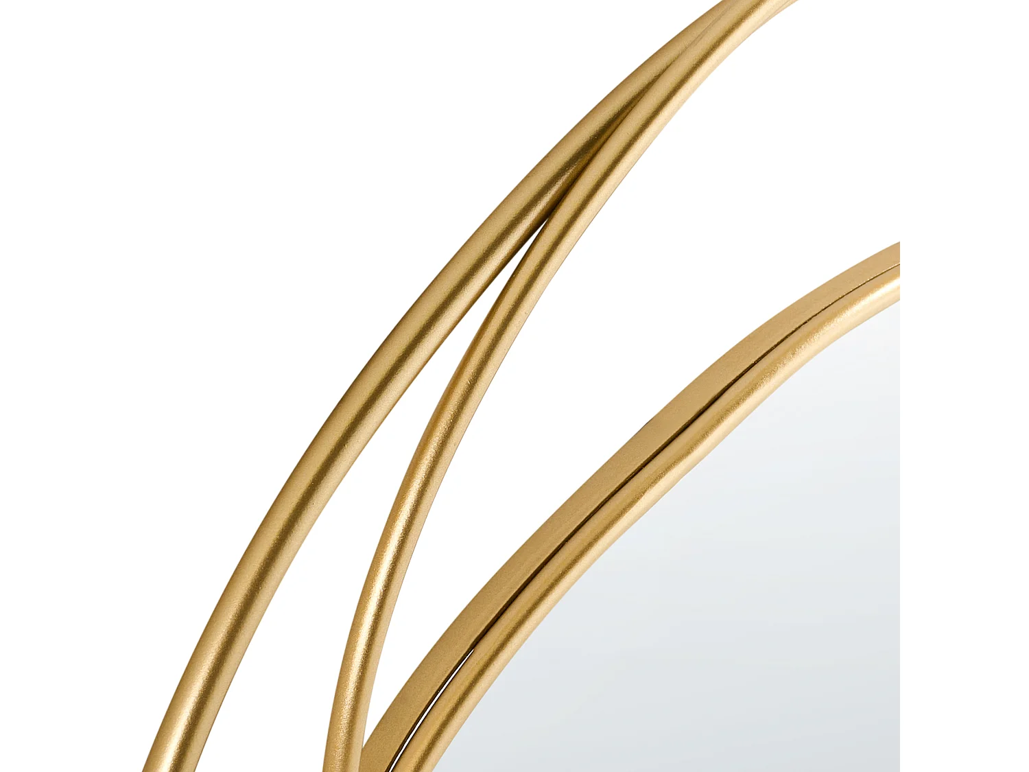 Miroir COURCY 50 cm 54 cm Métal Doré