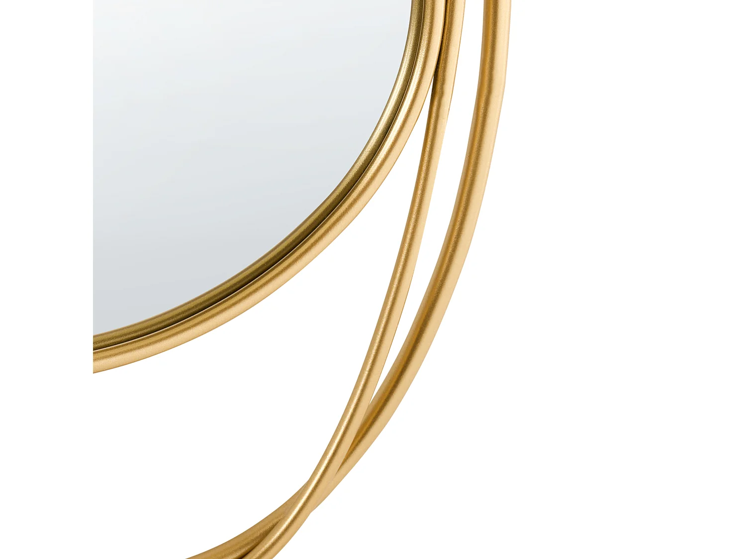 Miroir COURCY 50 cm 54 cm Métal Doré