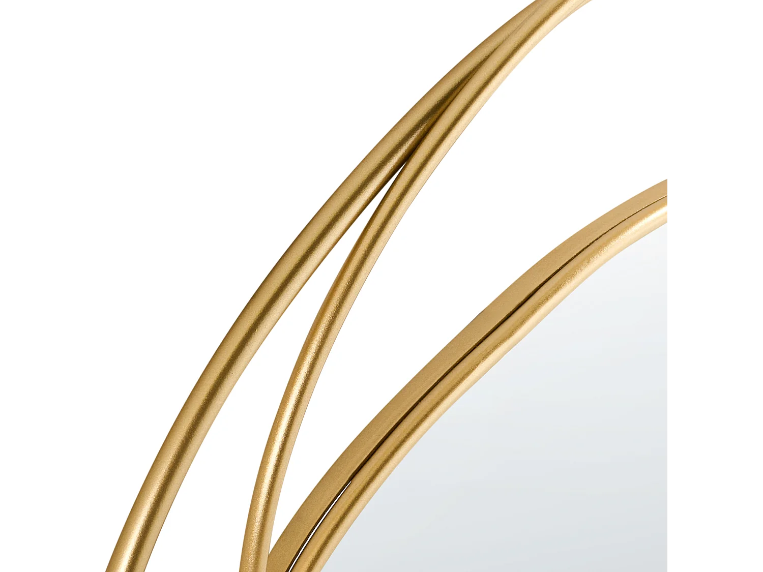 Miroir COURCY 50 cm 54 cm Métal Doré