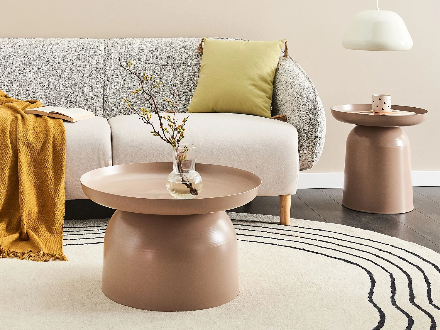 Mesa de centro TORRENS Metal Taupe