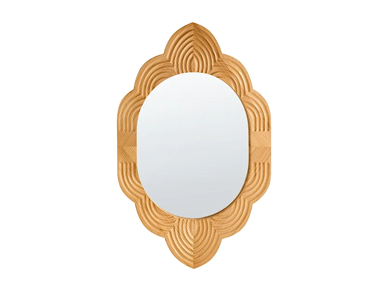 Miroir FRESVILLE 62 cm 100 cm Bois de pin Marron clair