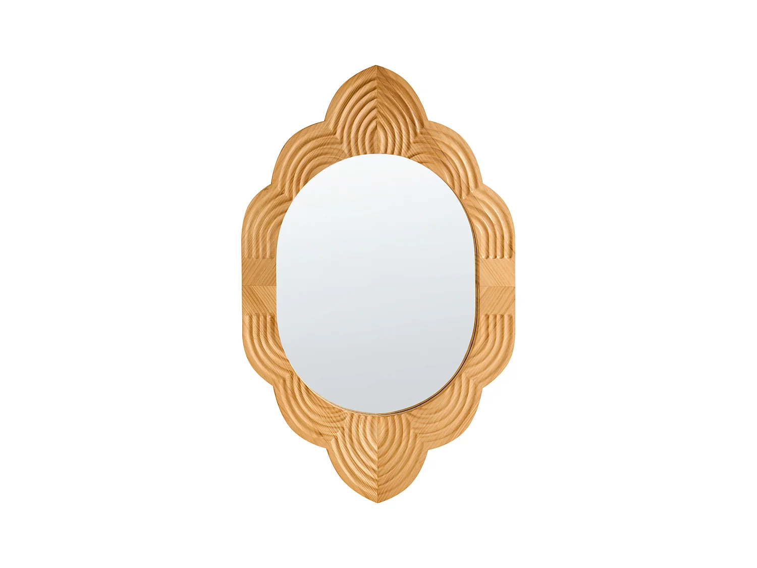 Miroir FRESVILLE 62 cm 100 cm Bois de pin Marron clair