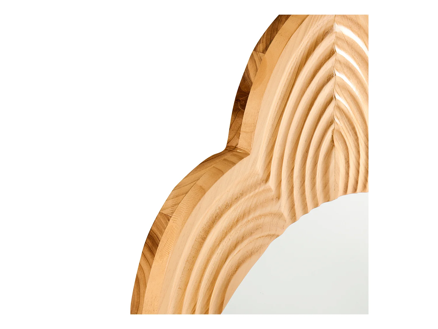 Miroir FRESVILLE 62 cm 100 cm Bois de pin Marron clair