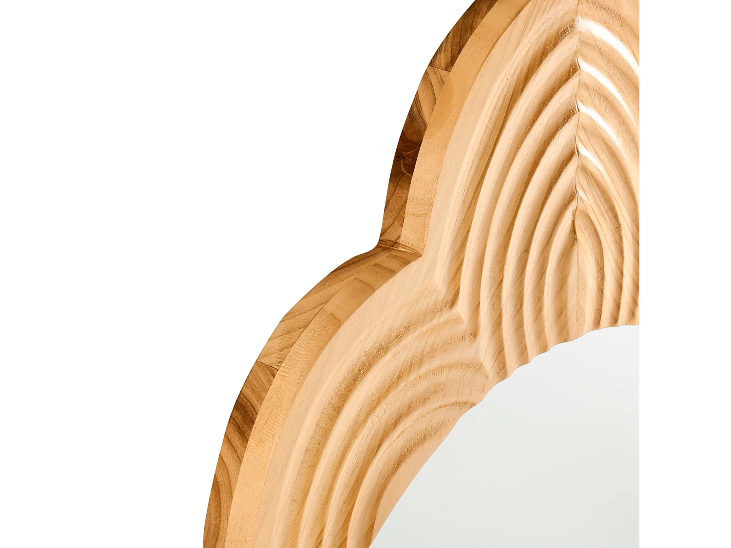 Miroir FRESVILLE 62 cm 100 cm Bois de pin Marron clair