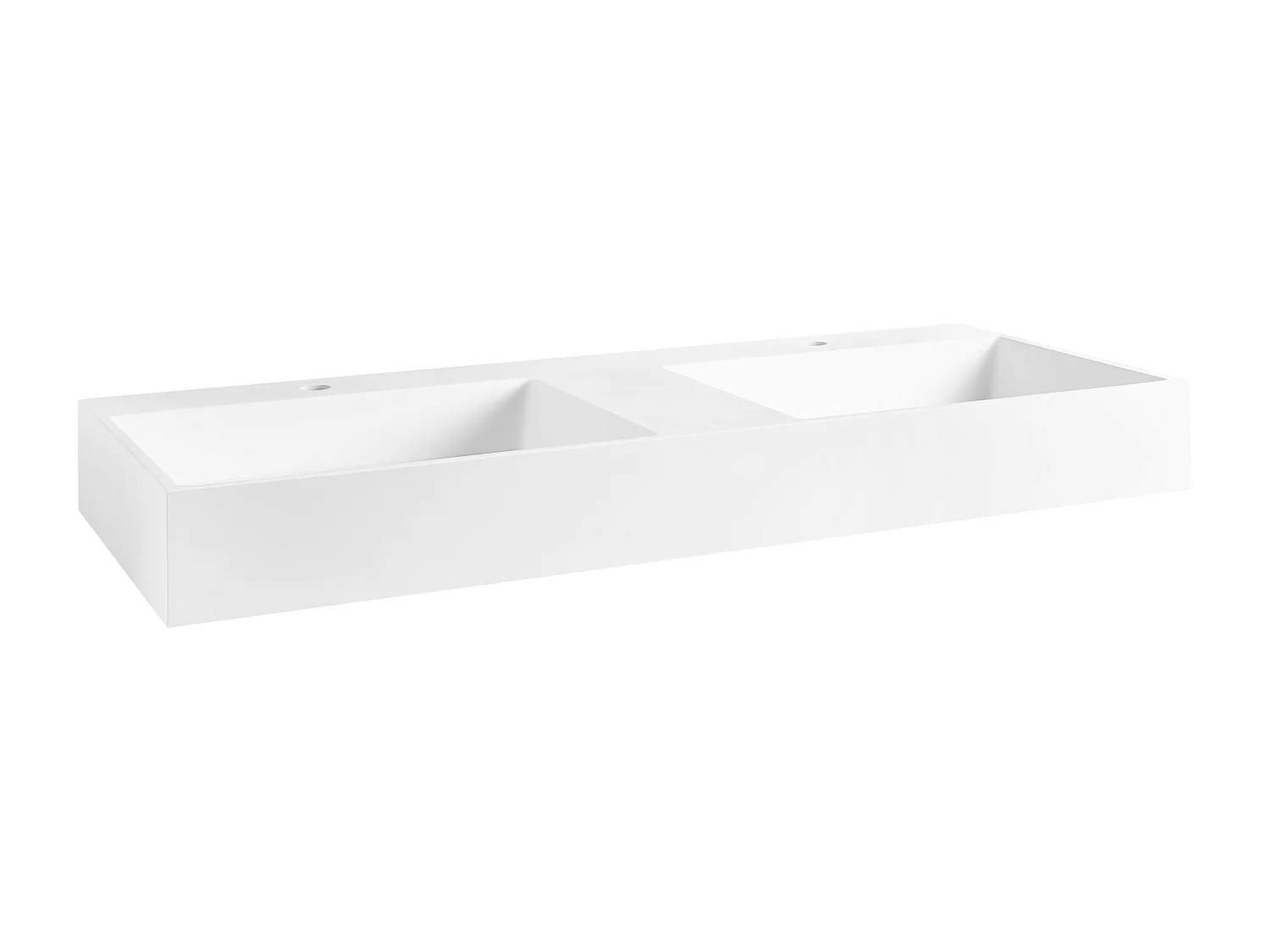 Lavabo doble suspendido blanco 120 x 48 cm CUSCO