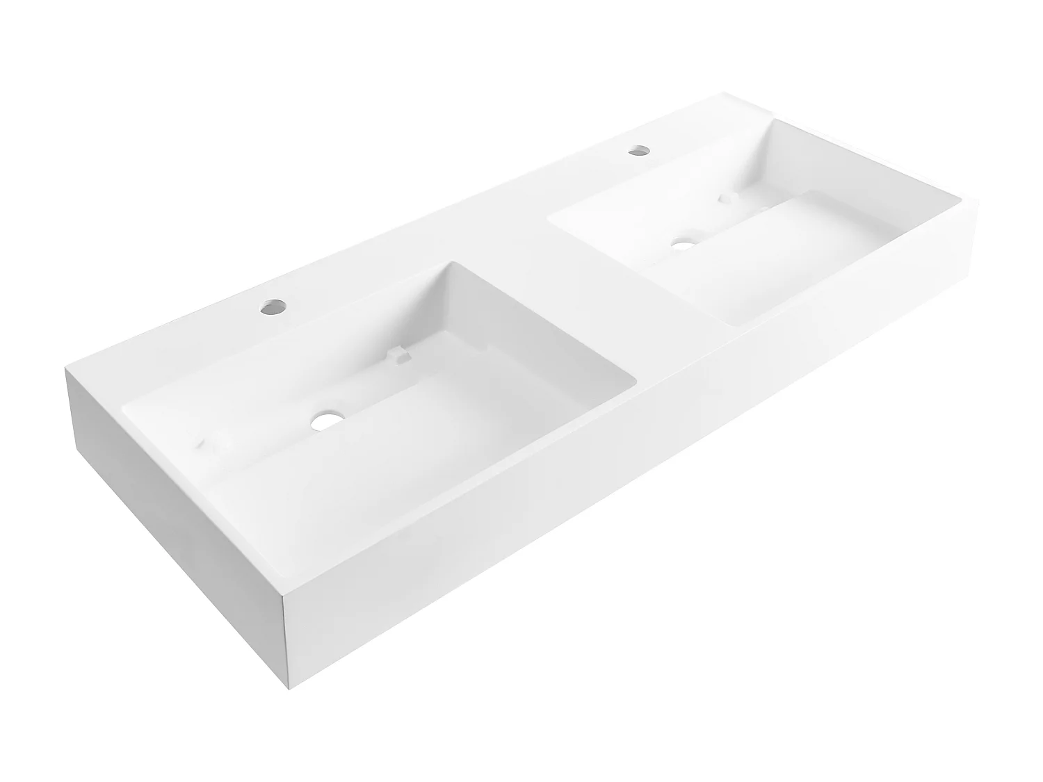 Lavabo doble suspendido blanco 120 x 48 cm CUSCO