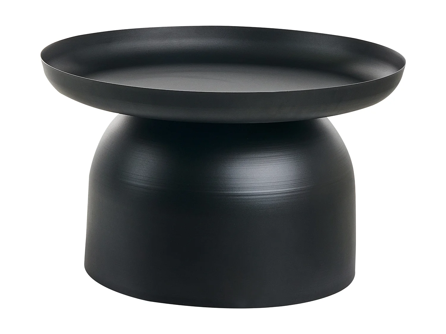 Couchtisch Metall rund schwarz modernes Design Torrens