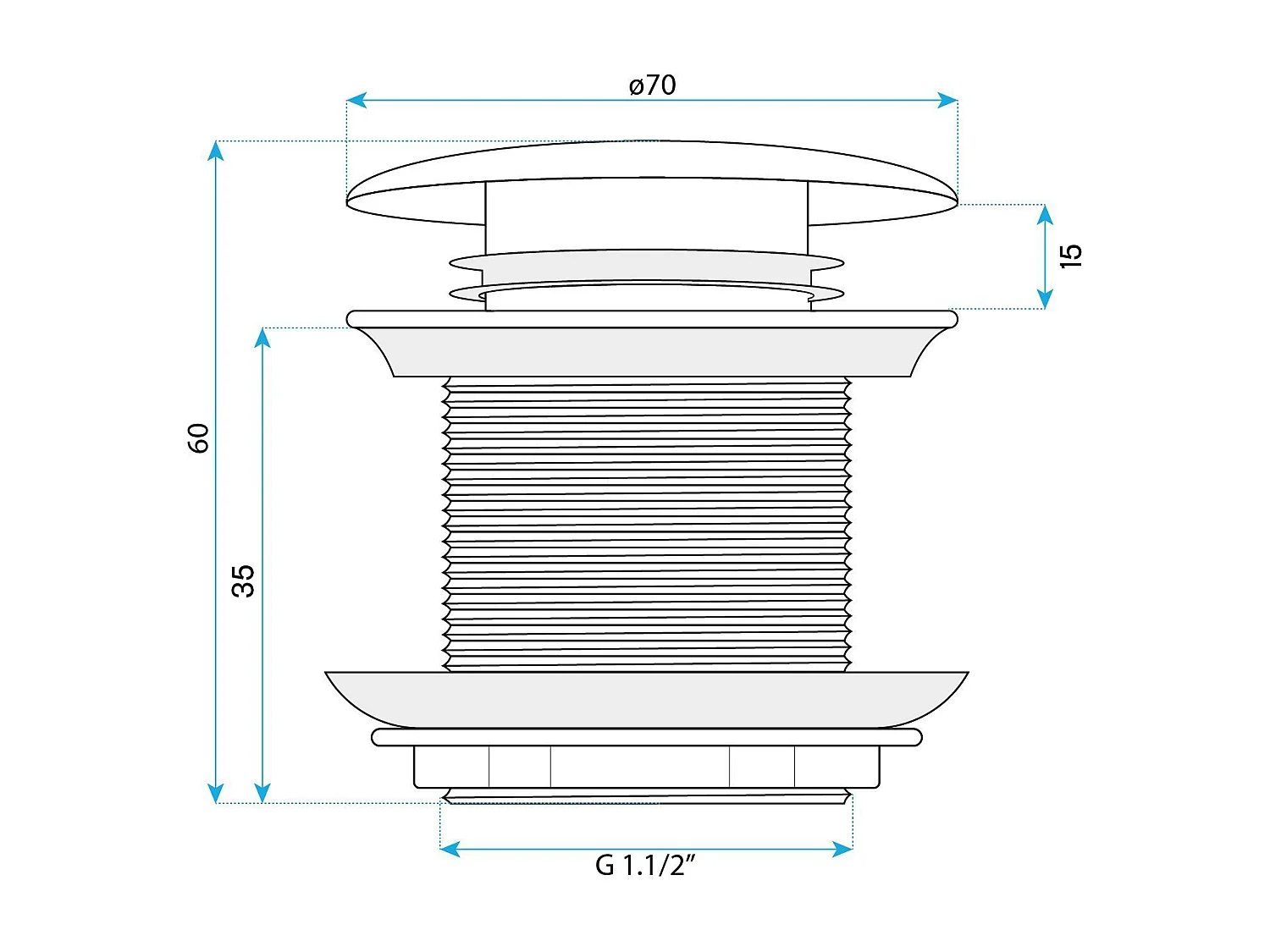 Bonde De Baignoire Rea White