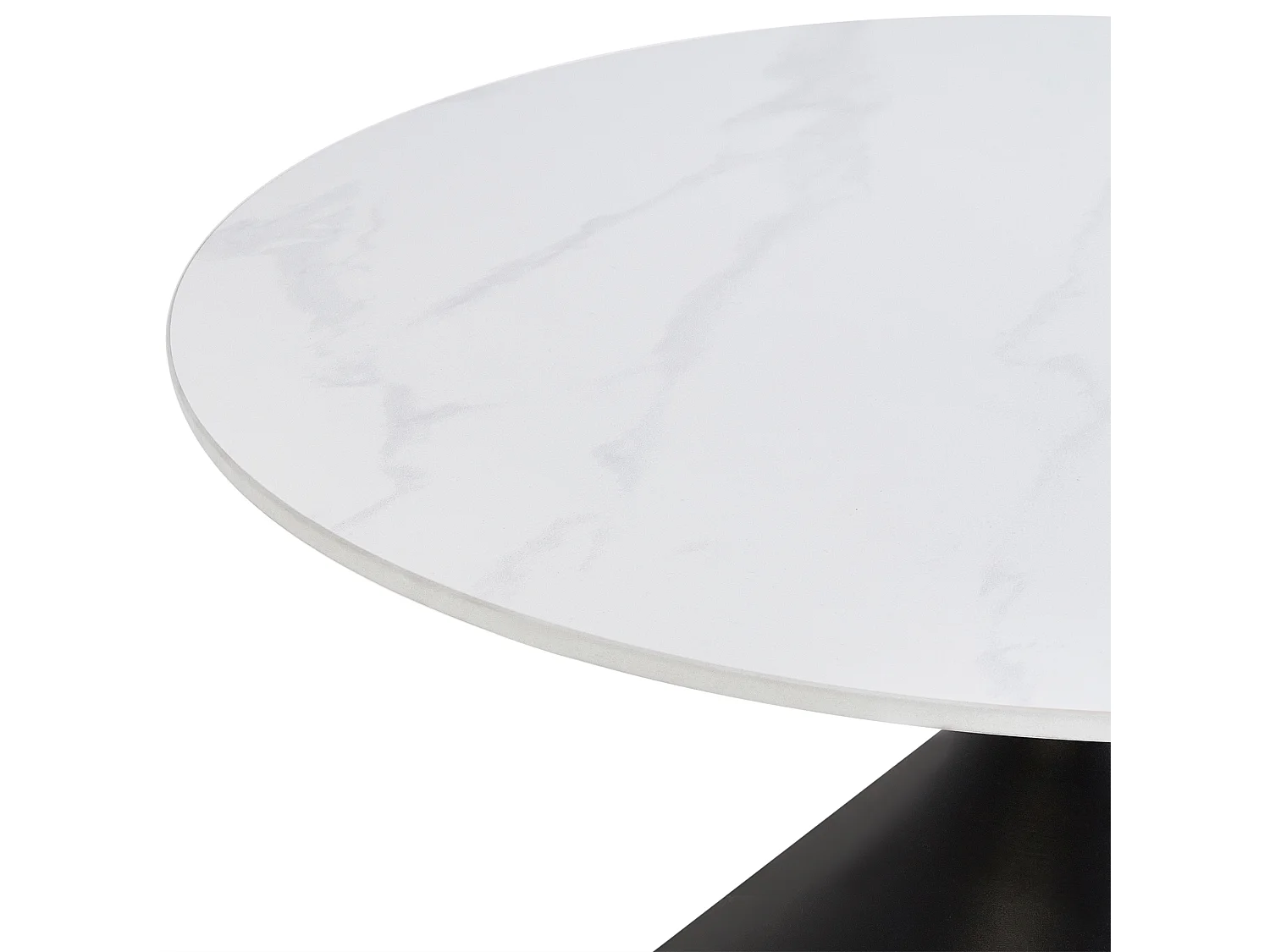 Couchtisch HAIWEE Keramik Schwarz / Weiss