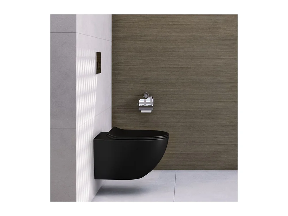 Cuvette Wc Suspendue Rea Loyd Slim Black