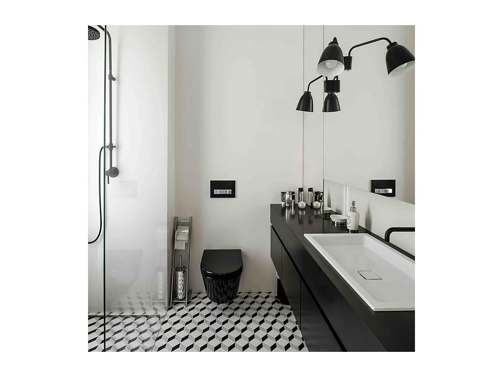 Cuvette Wc Suspendue Rea Loyd Slim Black