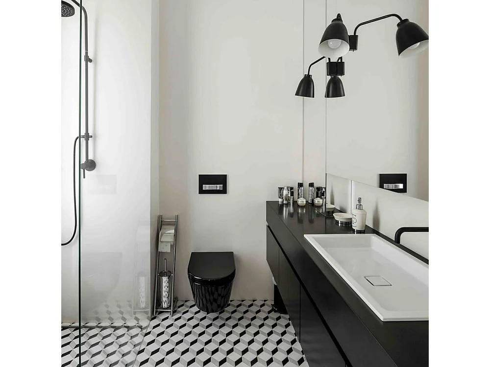 Cuvette Wc Suspendue Rea Loyd Slim Black