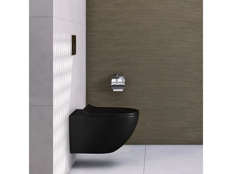 Cuvette Wc Suspendue Rea Loyd Slim Black