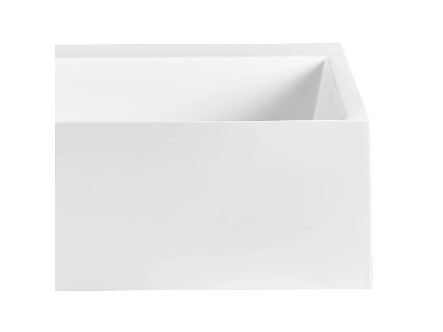 Dubbele wastafel mineraalgietwerk wit 120 x 46 cm QUENKO