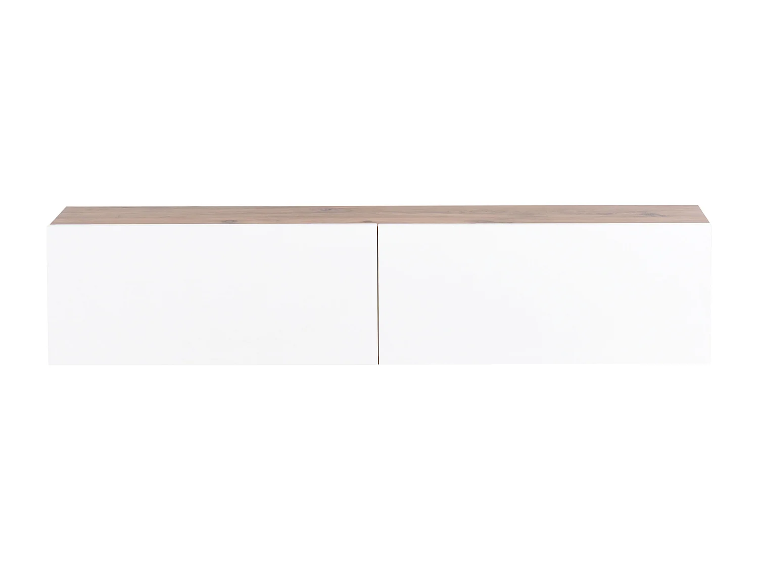 Meuble TV mural GLADSTONE Marron/blanc