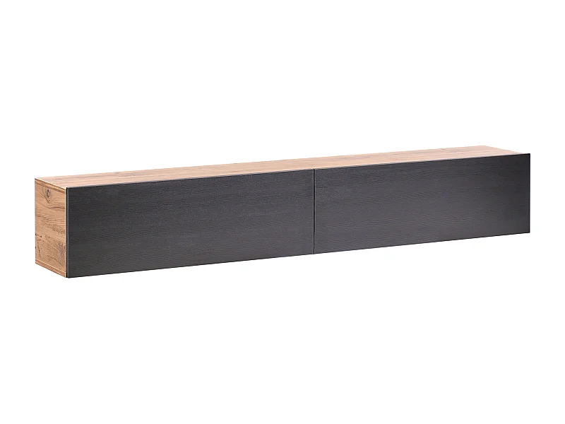 Porta TV a parete GLADSTONE Marrone/ Nero