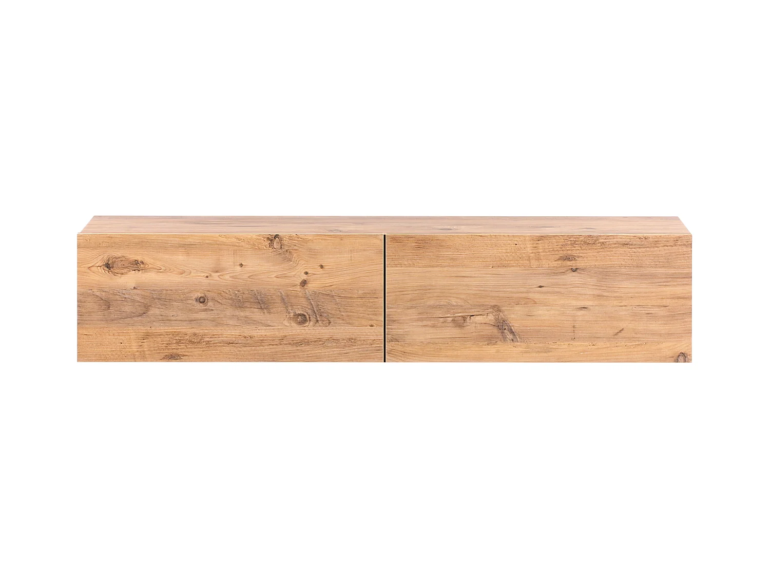 TV-Möbel schmal wandhängend Holzoptik braun 140 cm mit 2 Türen modern Gladstone