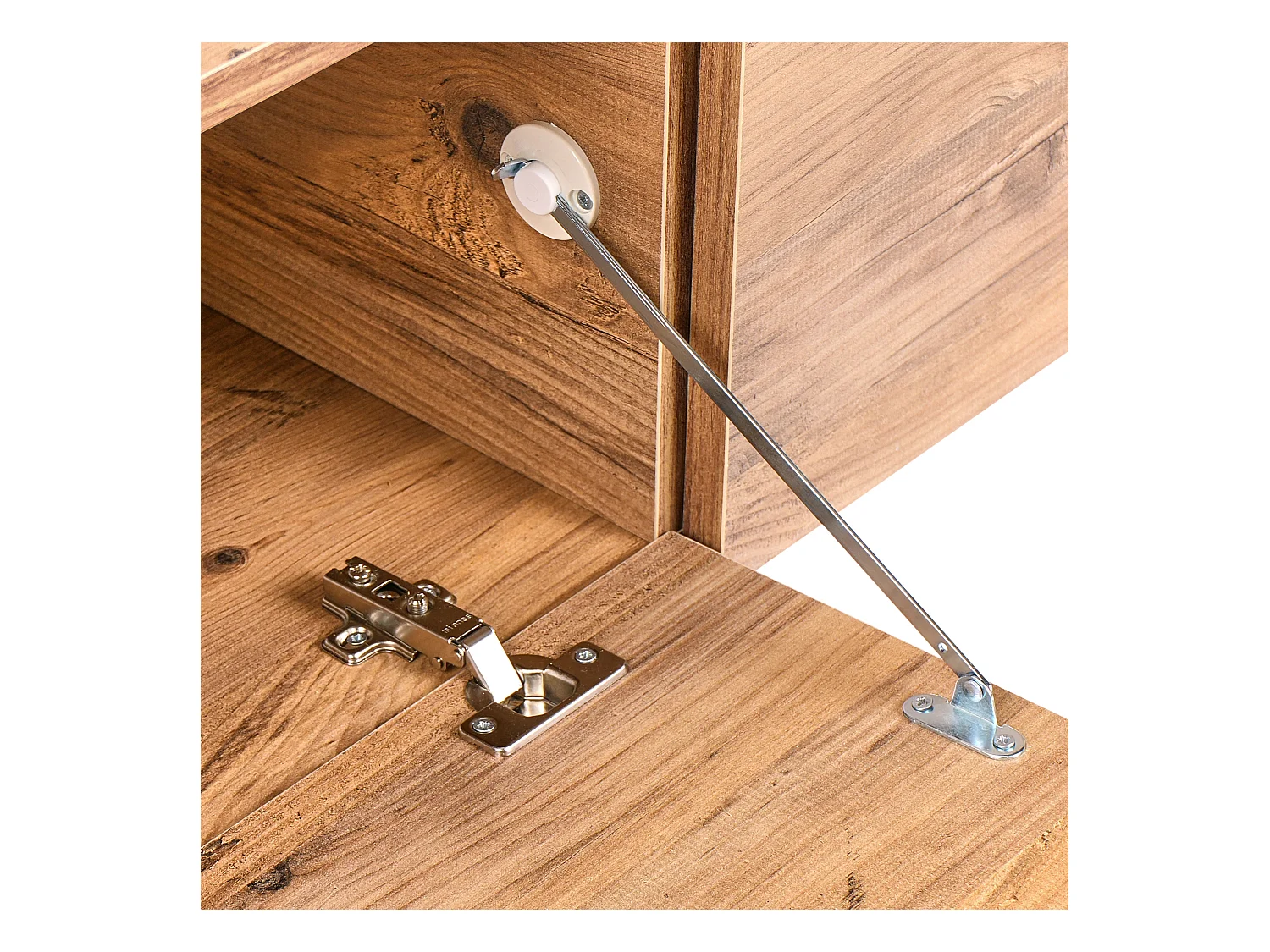 TV-Möbel schmal wandhängend Holzoptik braun 140 cm mit 2 Türen modern Gladstone