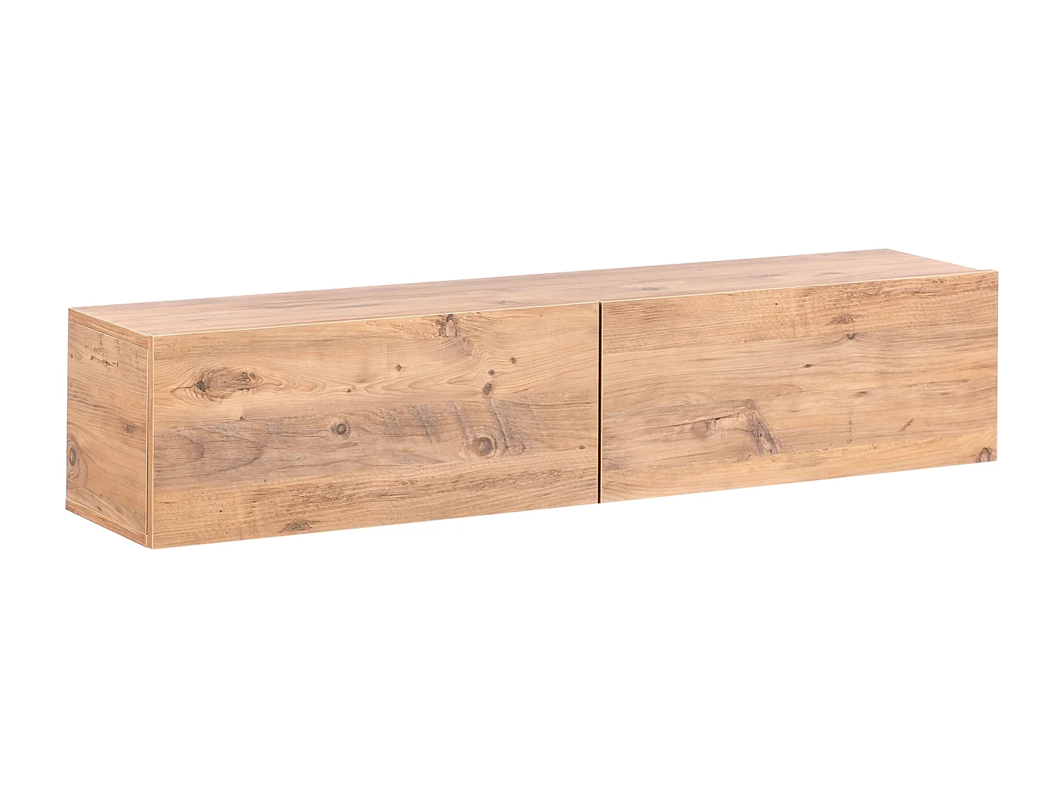 TV-Möbel schmal wandhängend Holzoptik braun 140 cm mit 2 Türen modern Gladstone