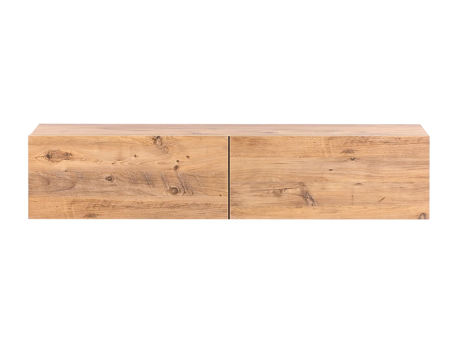 TV-Möbel schmal wandhängend Holzoptik braun 140 cm mit 2 Türen modern Gladstone