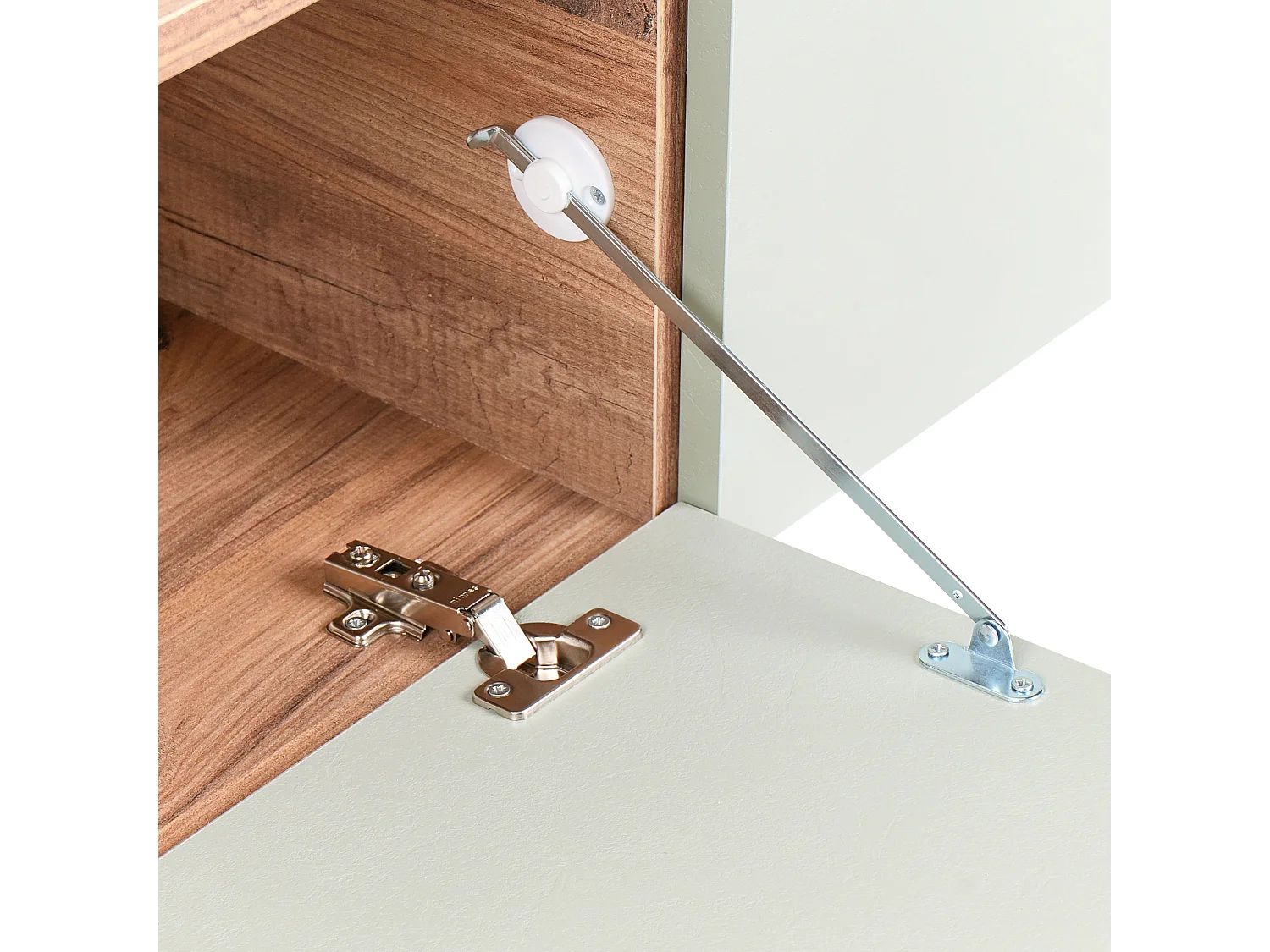 Porta TV a parete GLADSTONE Verde chiaro