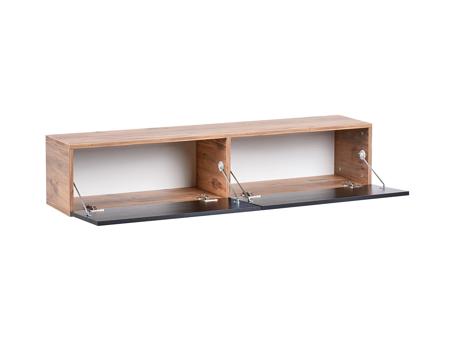 Meuble TV mural GLADSTONE Marron/noir