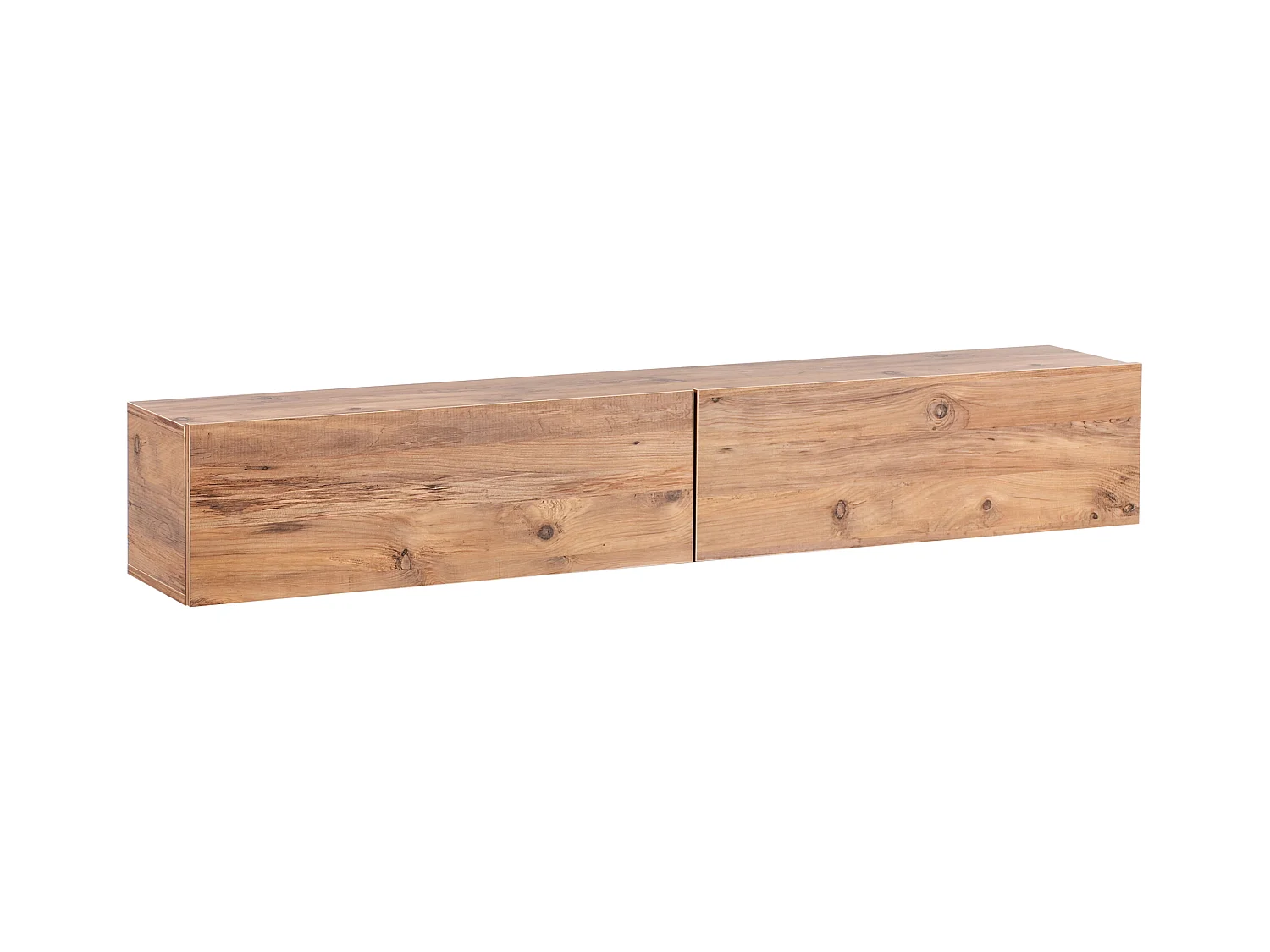 TV-Möbel schmal wandhängend Holzoptik braun 180 cm mit 2 Türen modern Gladstone