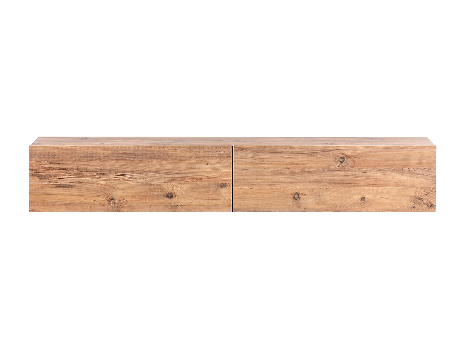 TV-Möbel schmal wandhängend Holzoptik braun 180 cm mit 2 Türen modern Gladstone