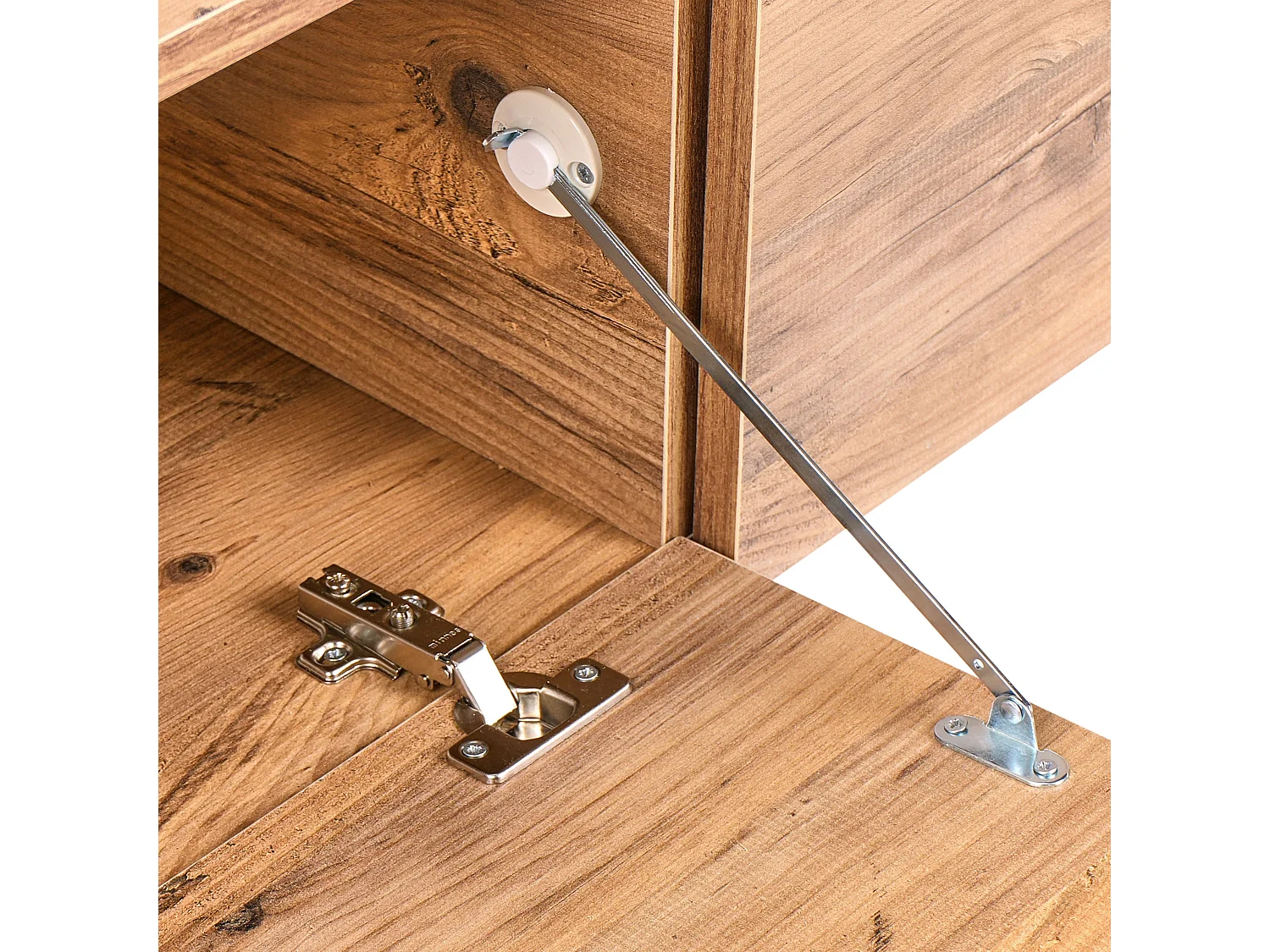 TV-Möbel schmal wandhängend Holzoptik braun 180 cm mit 2 Türen modern Gladstone