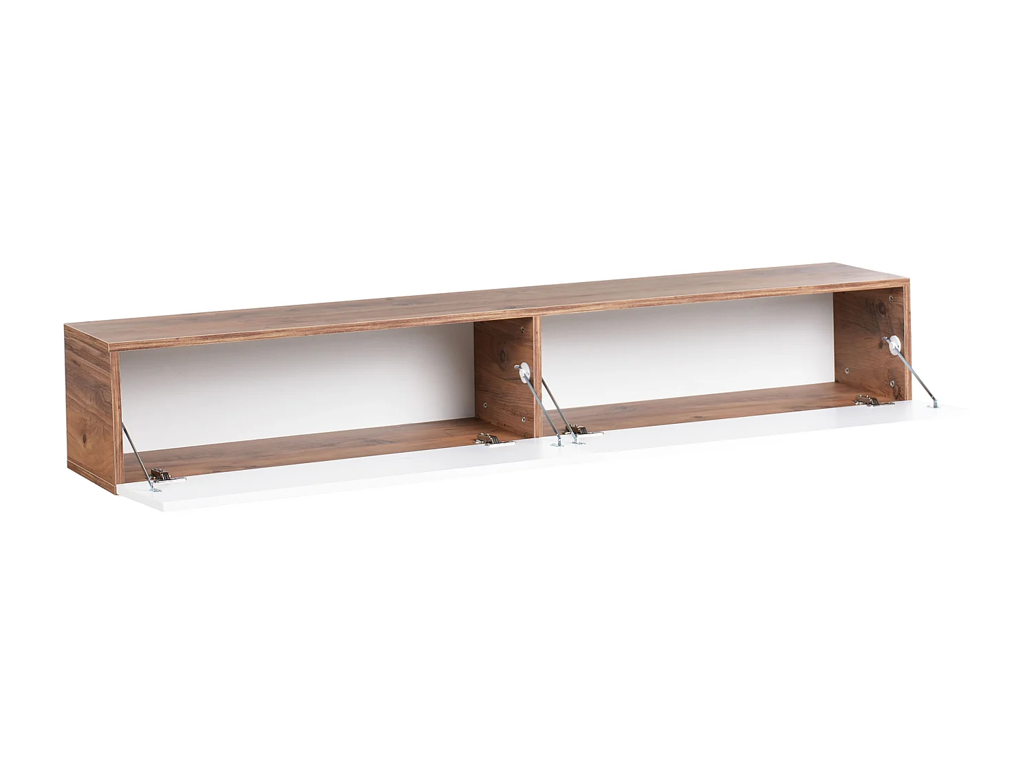 Meuble TV mural GLADSTONE Marron/blanc