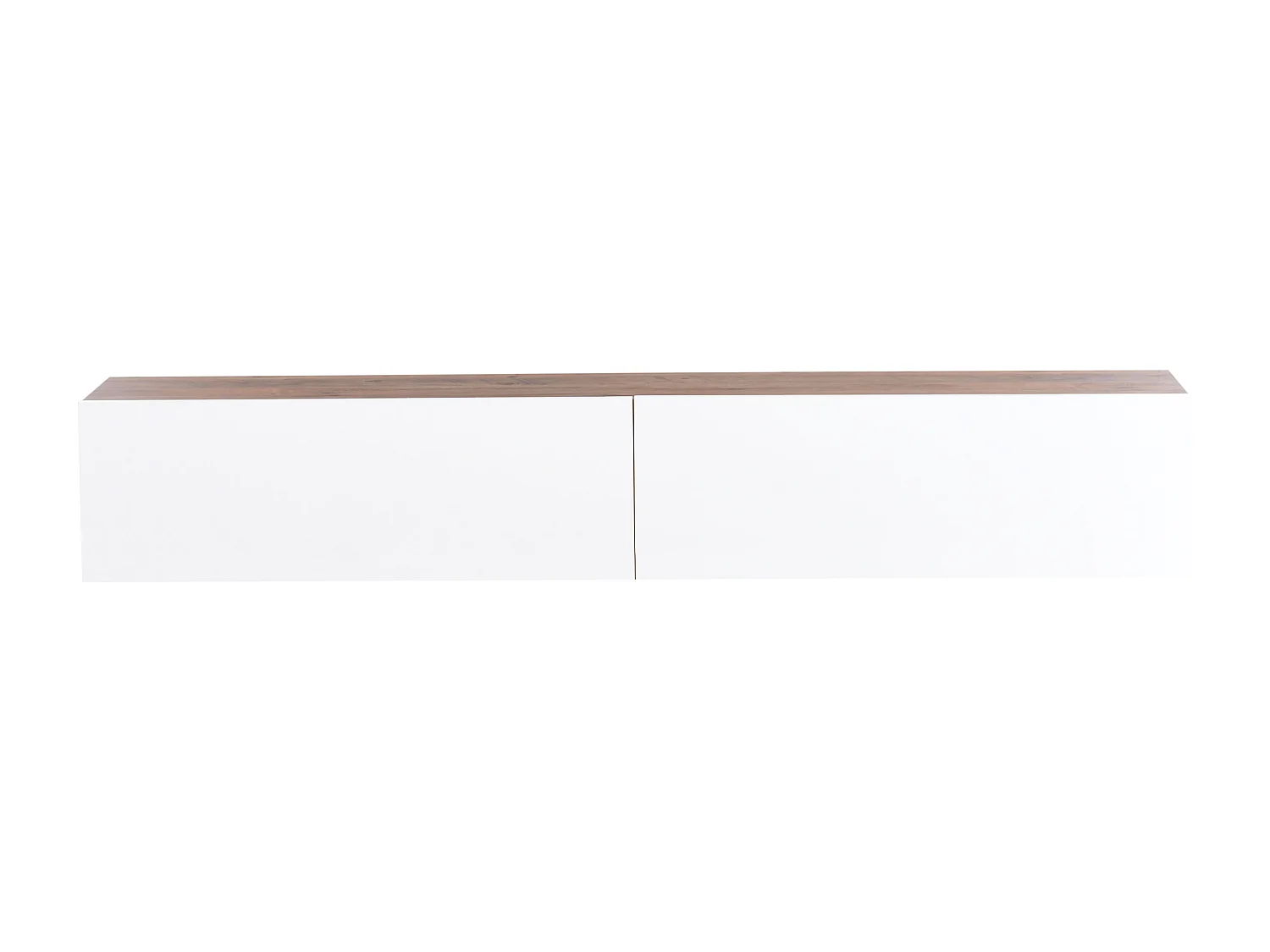 Meuble TV mural GLADSTONE Marron/blanc