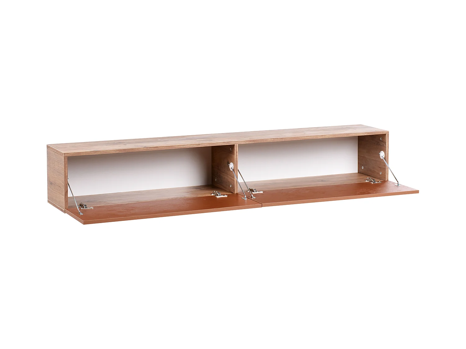 Wandmontierter TV-Schrank GLADSTONE Rot