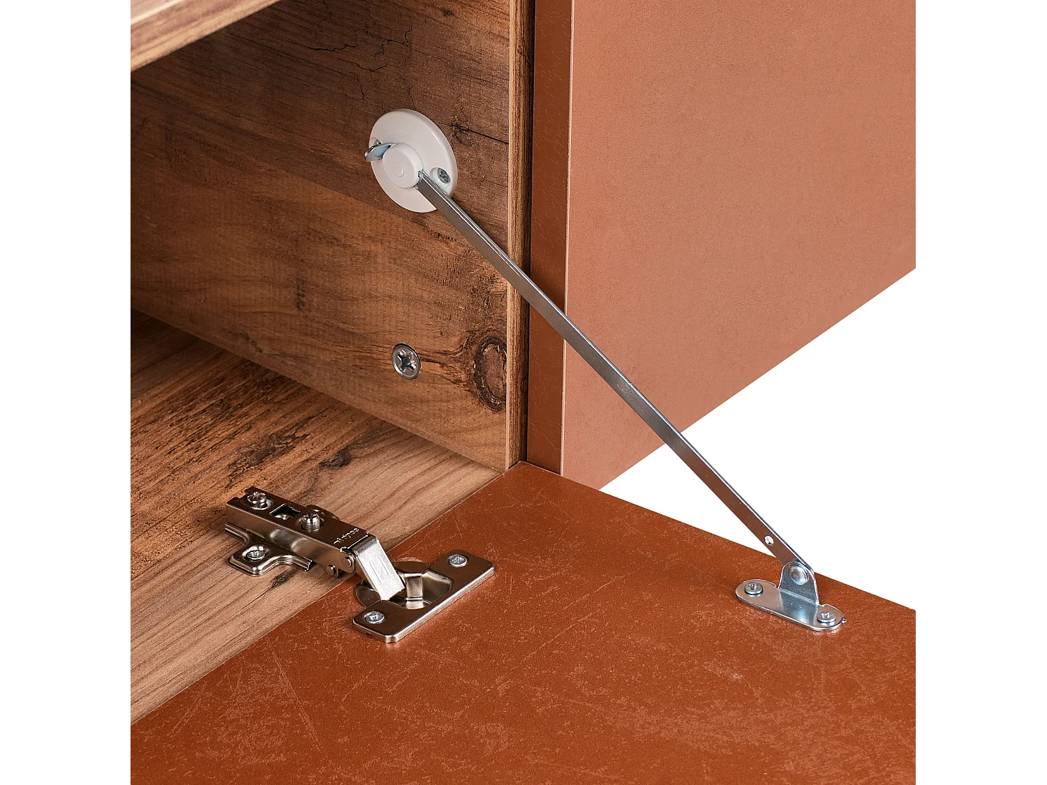 Meuble TV mural GLADSTONE Rouge