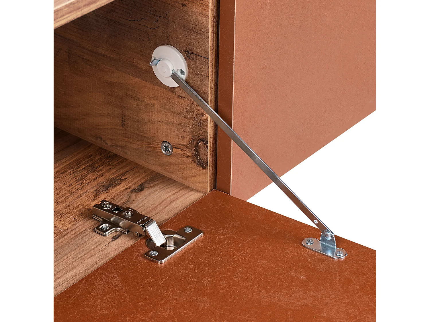 Meuble TV mural GLADSTONE Rouge