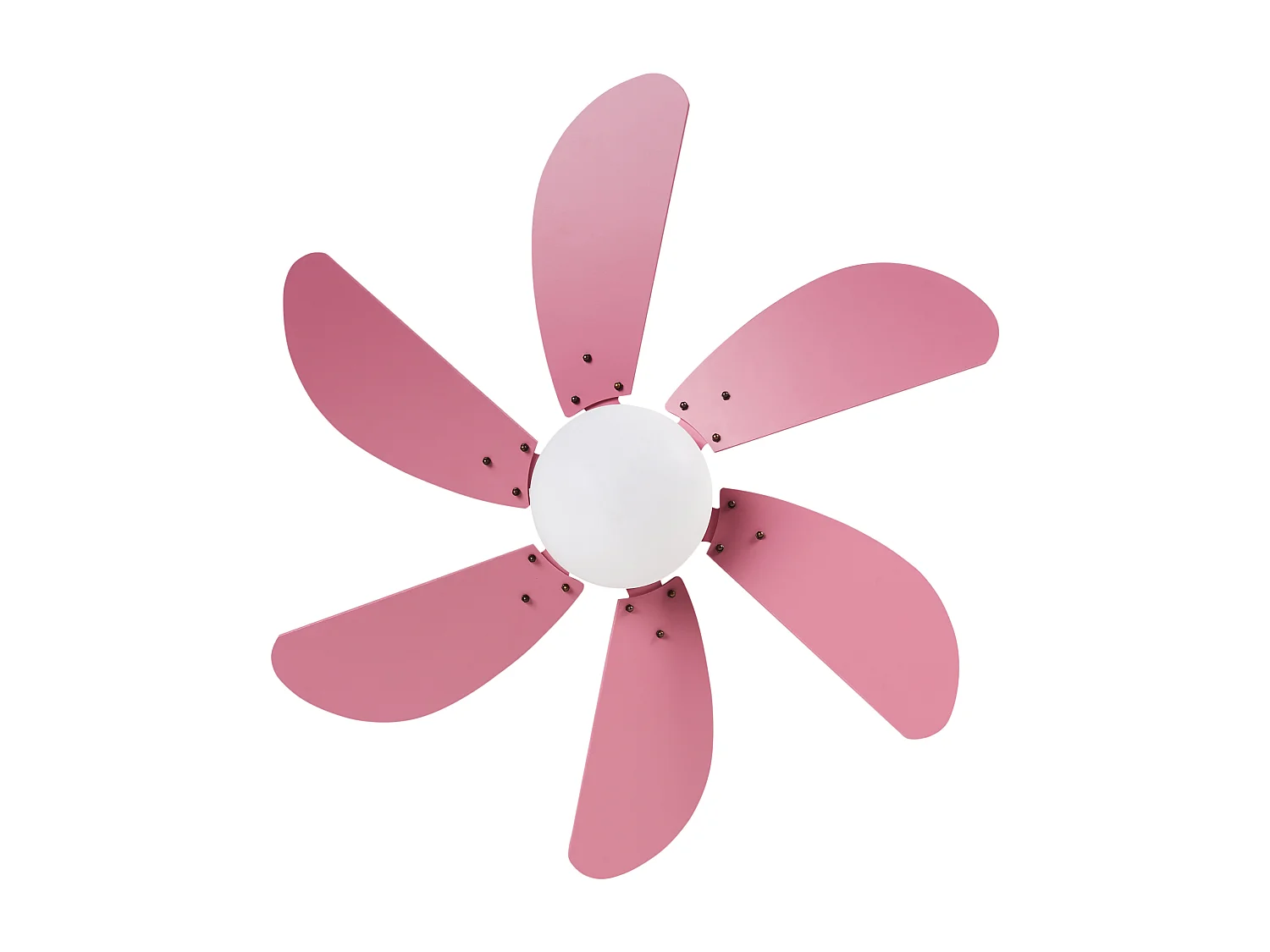 Ventilatore a soffitto con luce LOGAR con telecomando Rosa