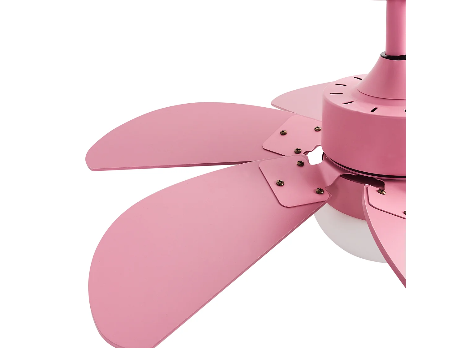 Ventilatore a soffitto con luce LOGAR con telecomando Rosa