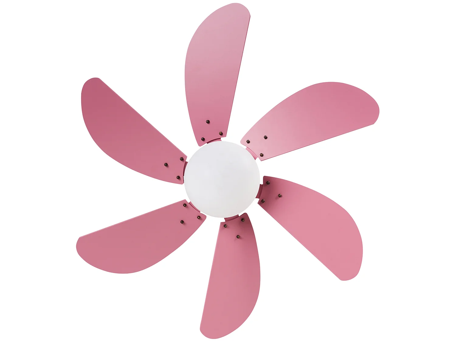 Ventilateur de plafond avec lampe LOGAR Avec télécommande Rose