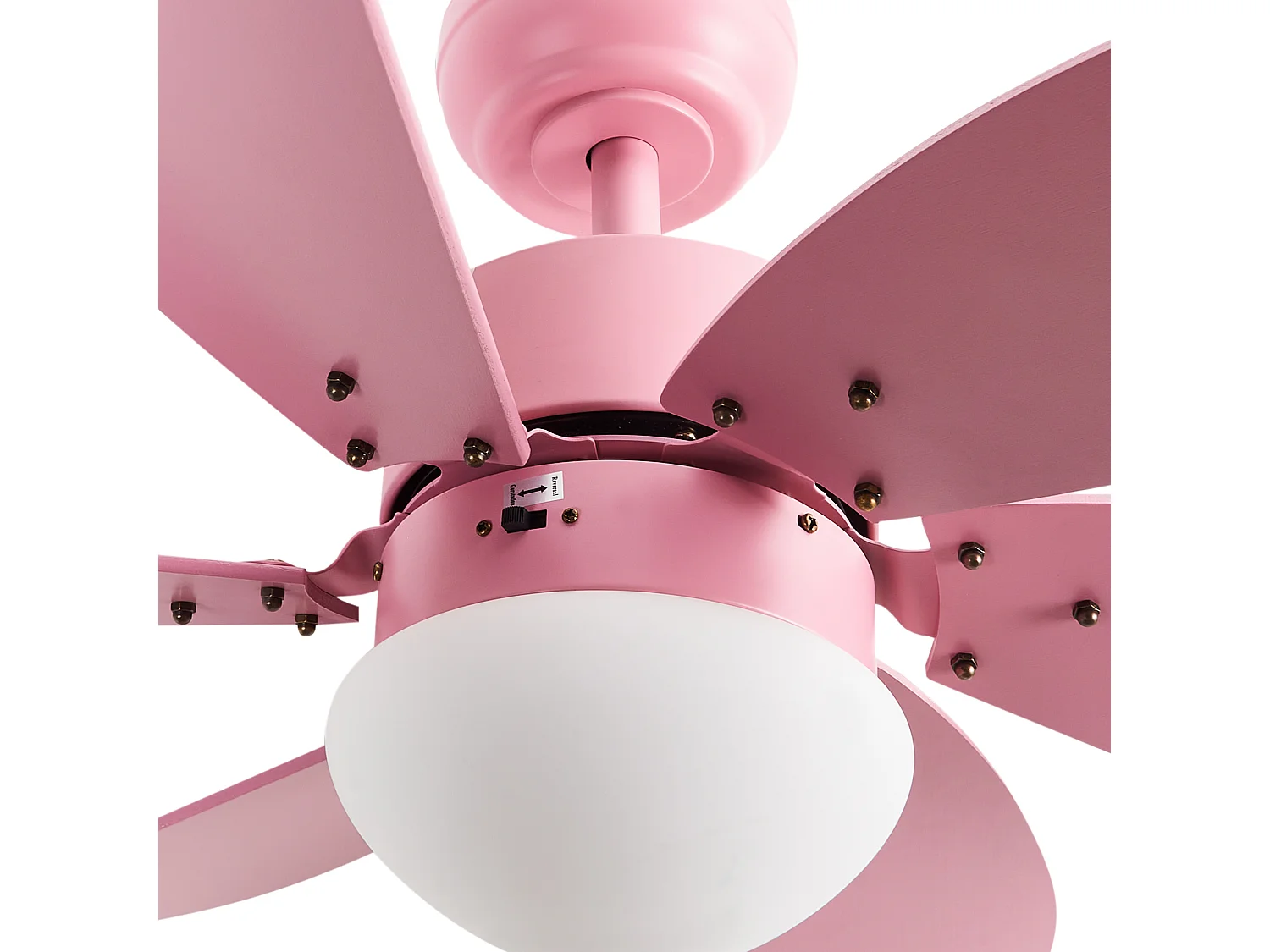 Ventilateur de plafond avec lampe LOGAR Avec télécommande Rose