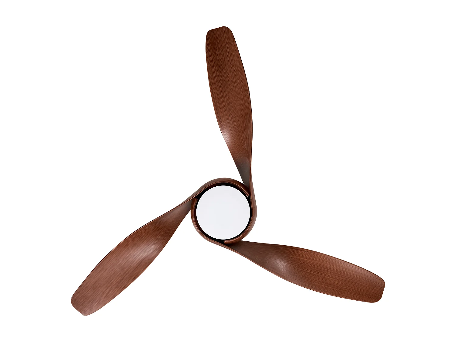 Ventilador de teto com luz PARIA Com comando remoto Castanho